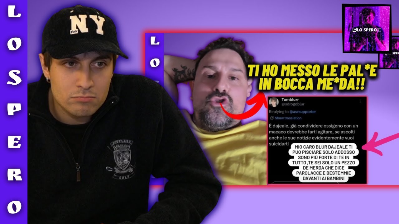 BLUR RISPONDE AGLI INSULTI PESANTISSIMI DI DAJEALE CONTENT CREATOR DI CALCIO! DI POCHI GIORNI FA!