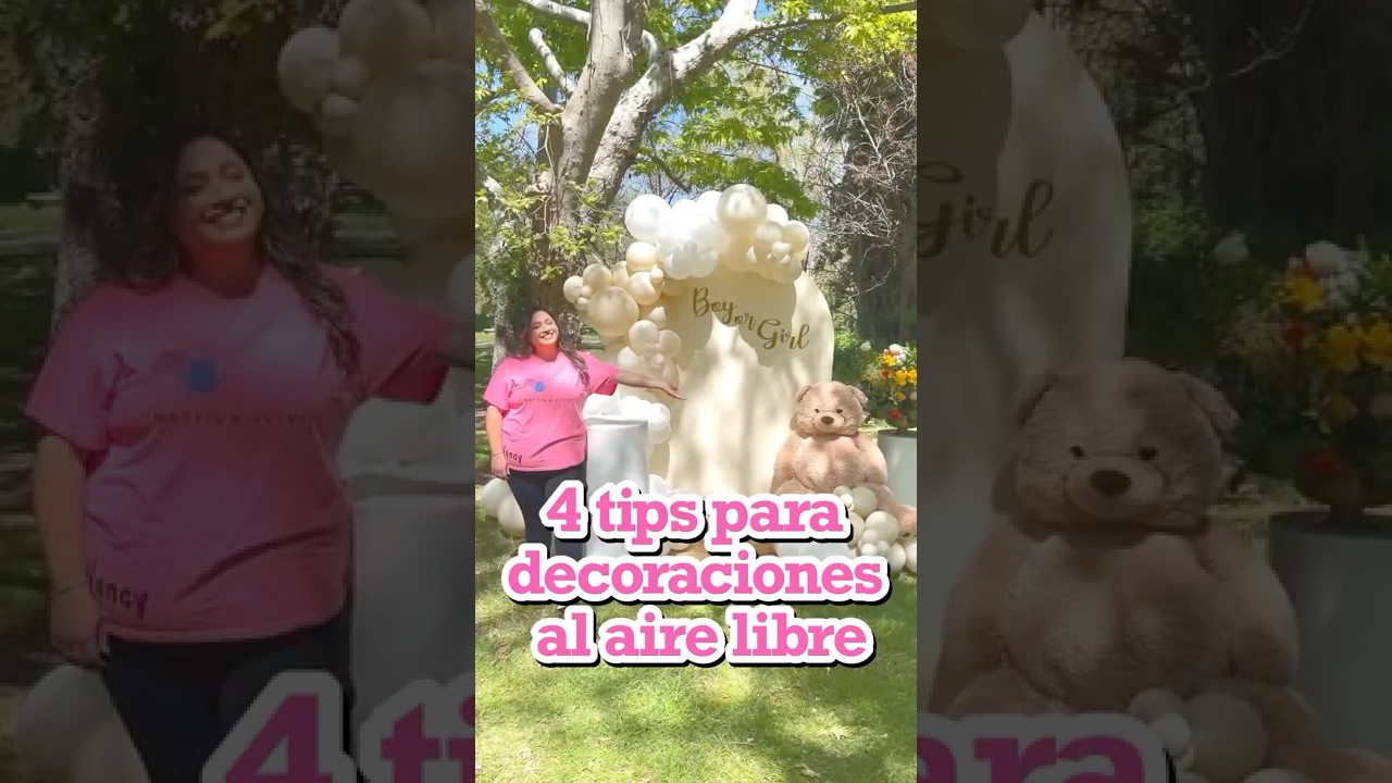 4 tips para decoraciones de globos al aire libre 🎈