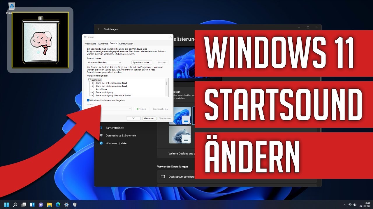 Windows 11: Startsound ändern (Aktivieren/Deaktivieren) | So Gehts ...