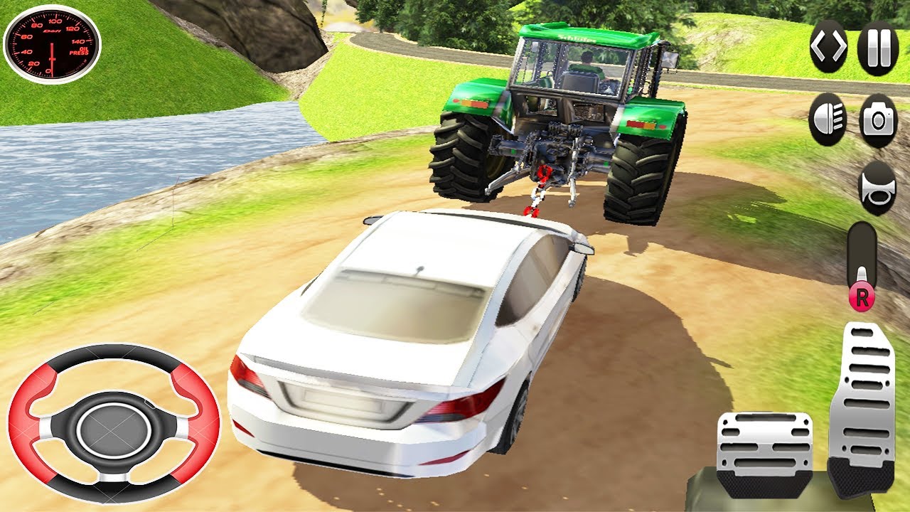 Real Cargo Tractor Pulling Simulator - Offroad Chained Truck Towing Rescue - Android GamePlay 2021
