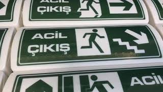 Sesli / Işıklı / Anonslu Acil Çıkış Yönlendirme Levhaları Resimi