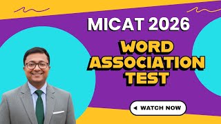 MICAT 2026 | Word Association Test || Divergent and Convergent Thinking