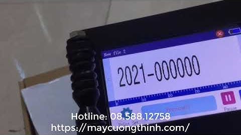 Hướng dẫn cài đặt số lô tịnh tiến trên máy in phun date cầm tay MX3S