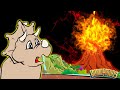 VOLCAN! HUMO! LAVA! FUEGO! Canciones de Dinosaurios | Dinostory por Howdytoons | S2E1