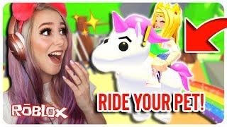 How To Ride Your Pet In Adopt Me New Adopt Me Update Roblox - videos matching spoiled brat loses her best friend roblox