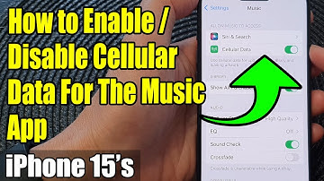 iPhone 15/15 Pro Max: How to Enable/Disable Cellular Data For The Music App