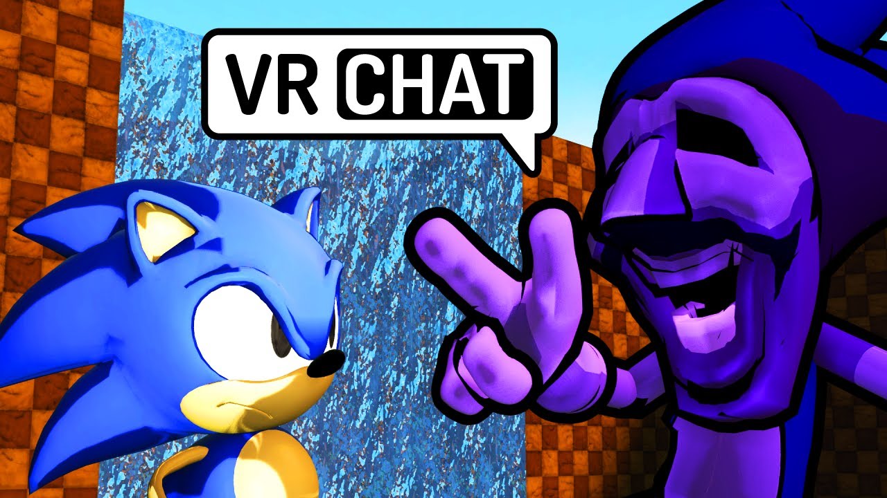 MAJIN SONIC MEETS CLASSIC SONIC IN VR CHAT 