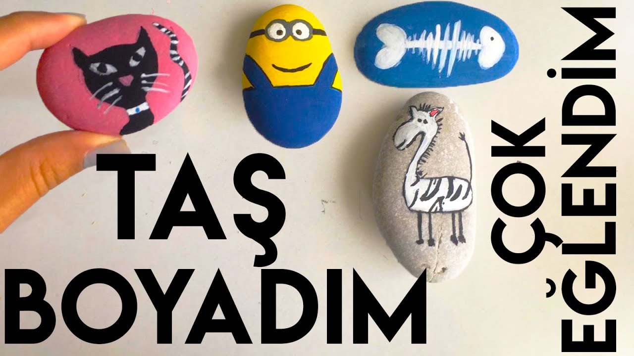 TAŞ BOYAMA | Haftasonu ne yapsak? - YouTube