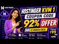 Hostinger KVM 1 VPS Coupon Code ₹1,677 OFF 😱 | 12-Month VPS Deal-85 % OFFER