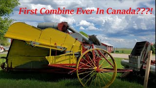 The First Ever Self Propelled Combine In Canada?? From Australia???