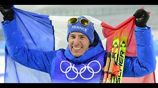JO de Pékin : Quentin Fillon Maillet médaillé d'or de la poursuite de biathlon