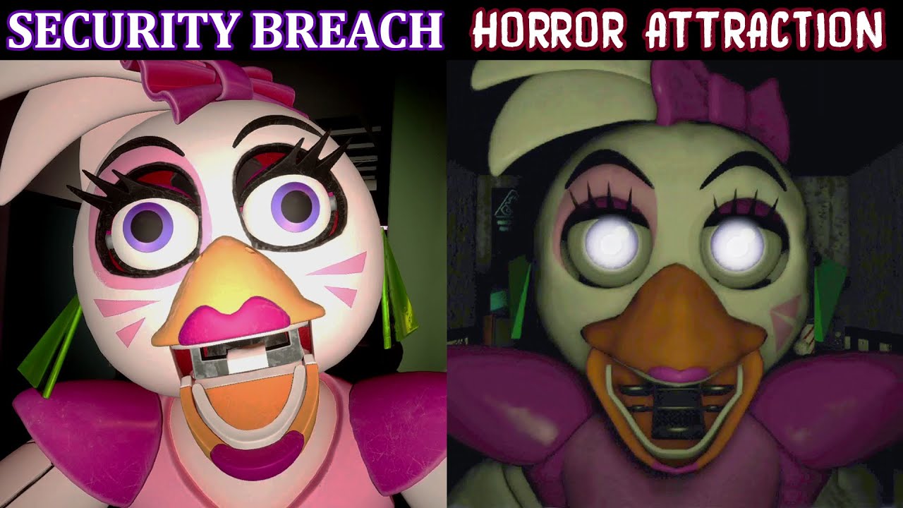 FNAF Security Breach vs. Horror Attraction Jumpscares Comparison