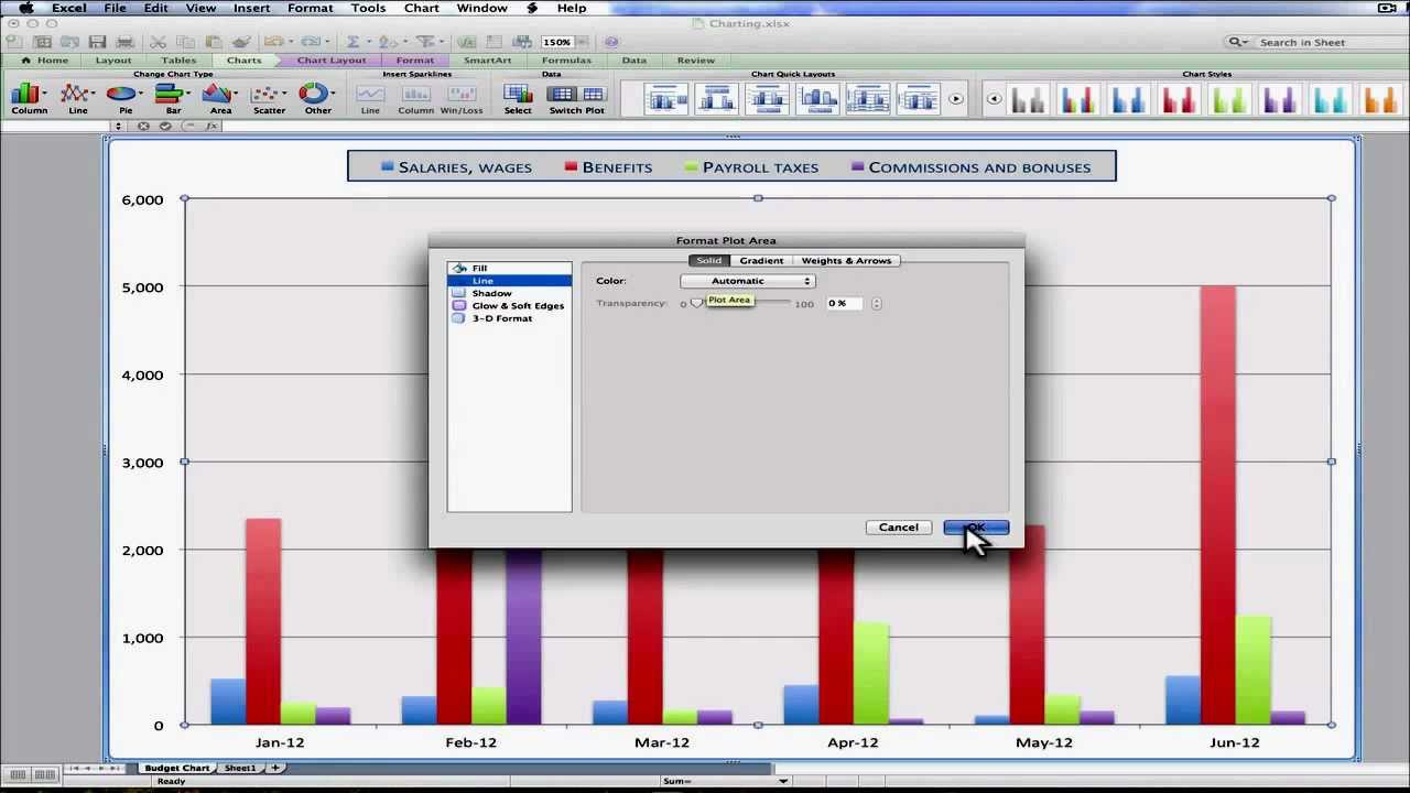 Apply Chart Filters Excel Mac