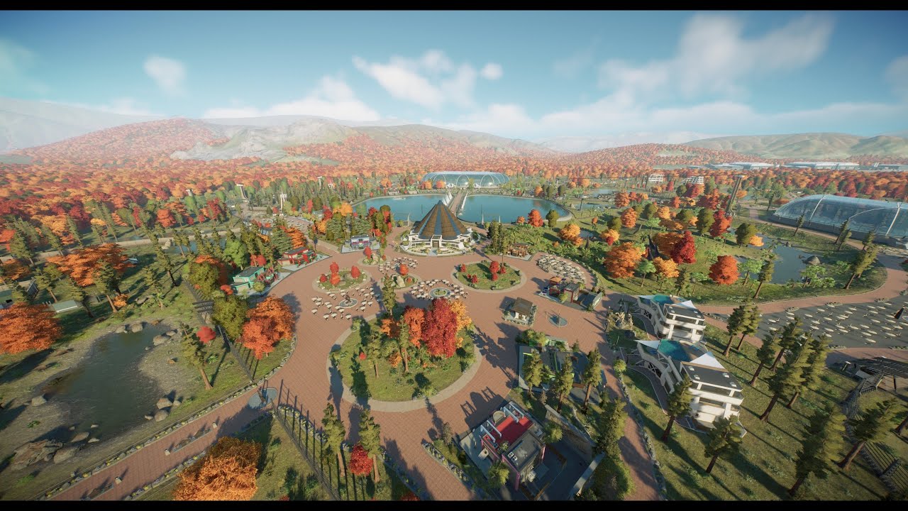 DLC park, park tour!- Jurassic world evolution 2 - YouTube