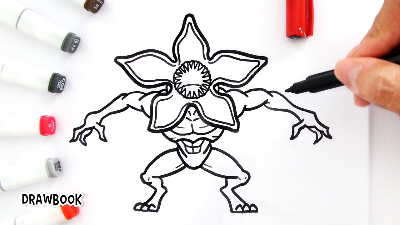 Drawing and Painting DEMOGORGON Attacking (Easy!) | Stranger Things
