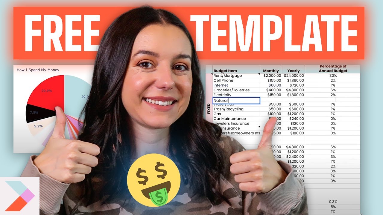 FREE Budget Template Tutorial 2025! | Works with Google Sheets, Excel, and Numbers