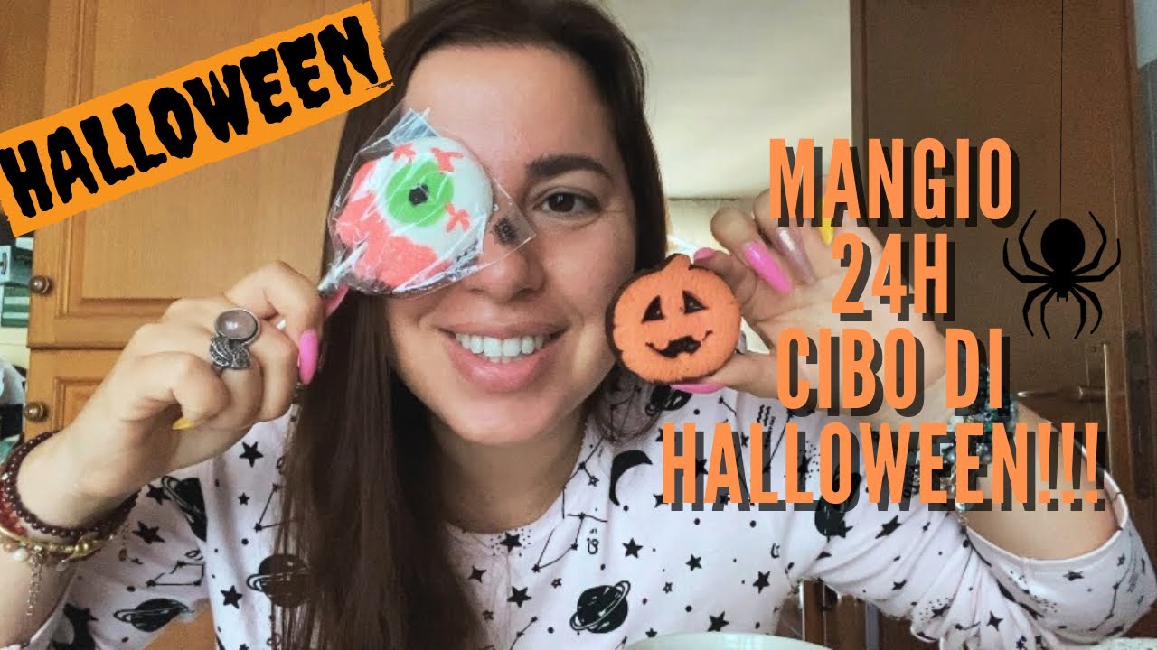 MANGIO 24h CIBO DI HALLOWEEN • Ricette con la Zucca • DOLCETTO O