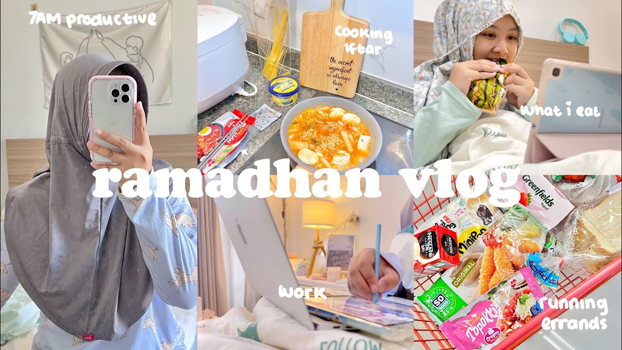 A day in my life|ramadhan edition🥯running errands,cooking for suhoor,what i eat,grocery,work&editing