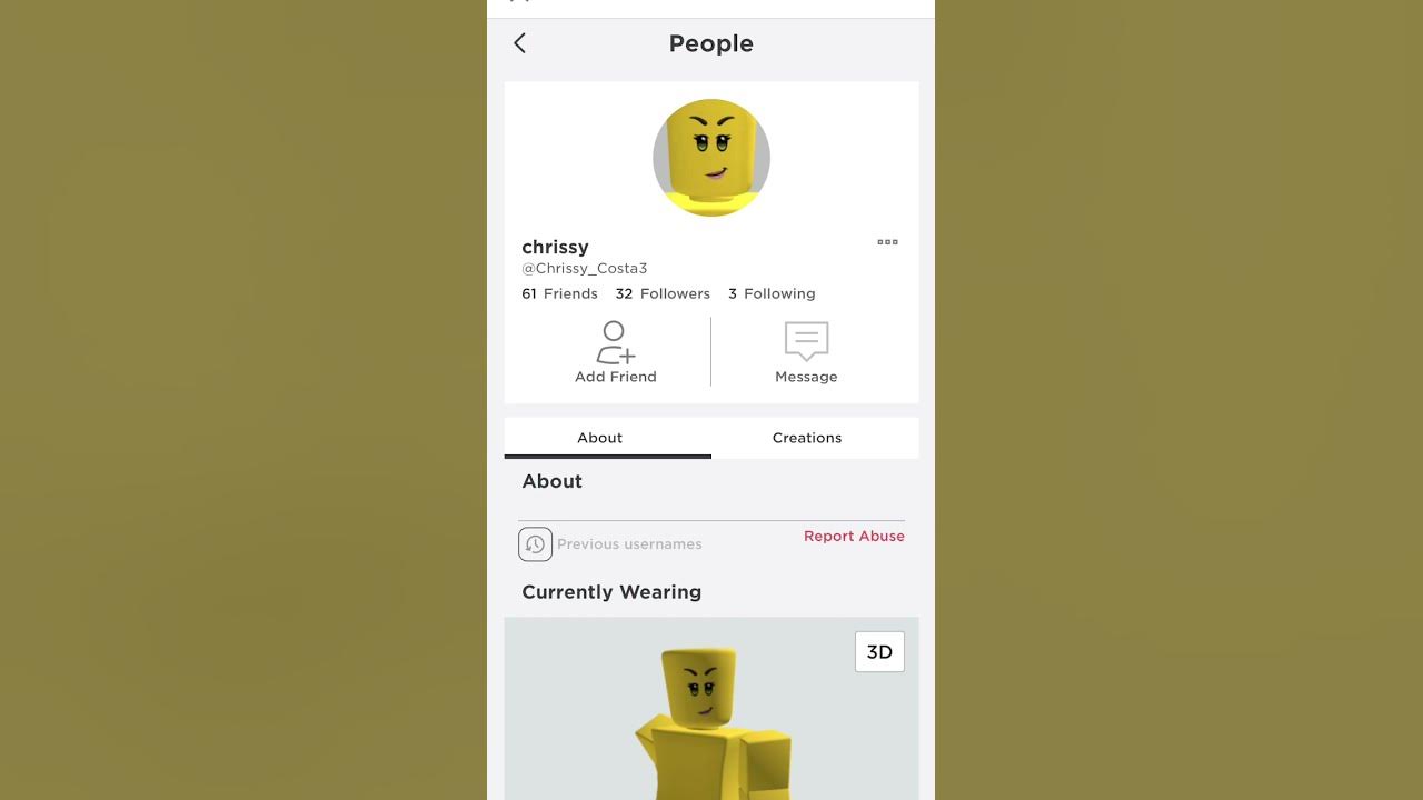 Chrissy wake up but it’s Roblox username