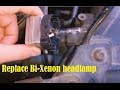 Replace Bi-Xenon headlamp in Skoda SuperbII/Заміна лампи Bi-xenon