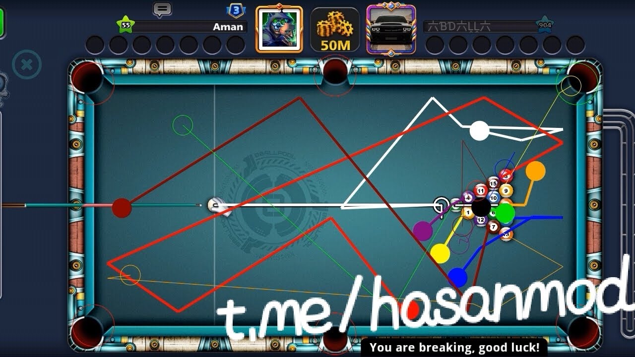 PSH4X 8 ball pool Cheto iOS/ Android - YouTube