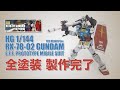 HGガンダム（THE ORIGIN版）全塗装での製作完了：G団のガンプラ製作