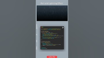 ⚡Realistic Rain & Lightning Effect Using Pure HTML, CSS & JS! 🌧️⚡️