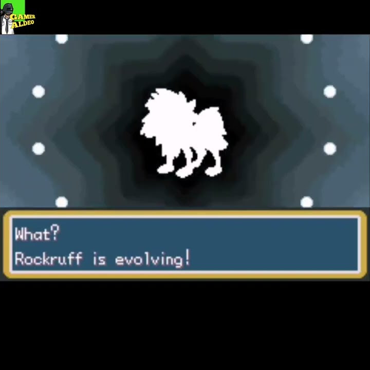 How To Evolve Rockruff Into Dusk Form Sword Rockruff evolve into Dusk form Lycenroc # POKEMON SWORD AND SHIELD GBA
