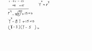 Solution to Problem 8a Take Home Test 4 Intermediate Algebra- Solve by substitution method