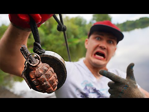 We Found a Dangerous Military Finds While Magnet Fishing!