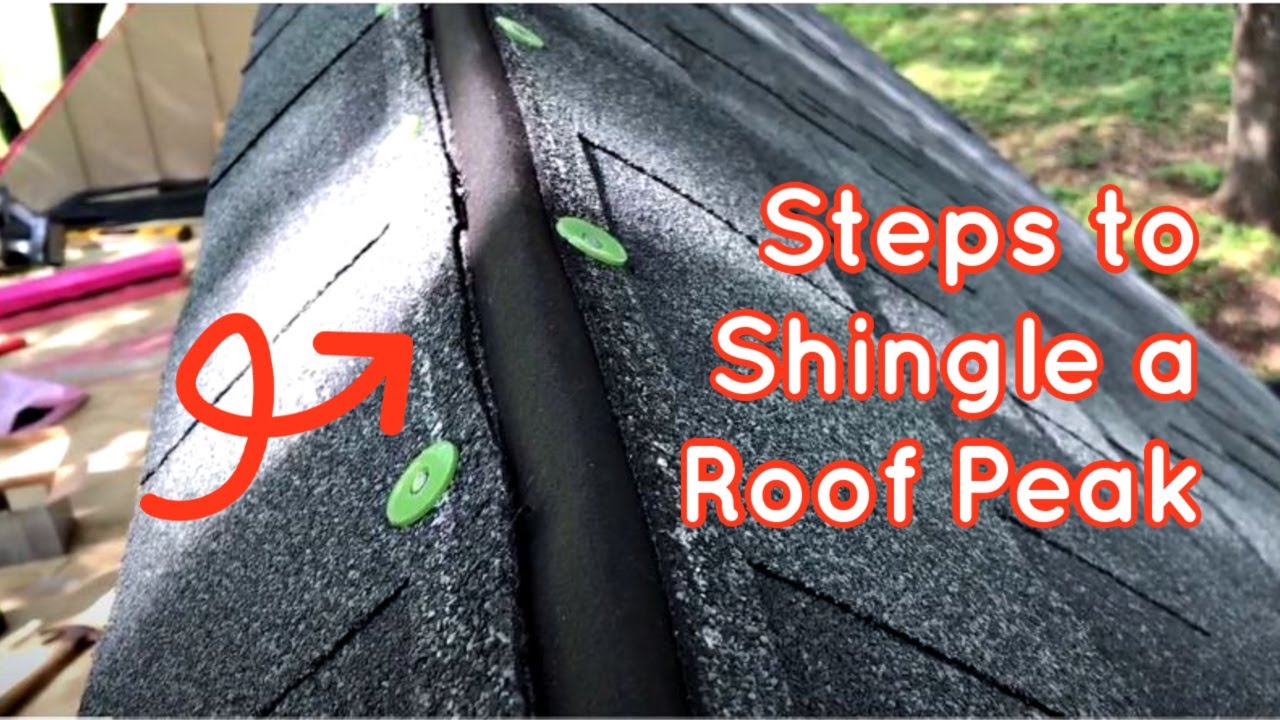 DIY Ridge Cap Shingles On A Shed Or Playhouse How To Install Shingles 