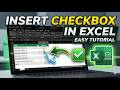 How to Insert Checkbox in Excel | Step-by-Step Excel Tutorial for Beginners