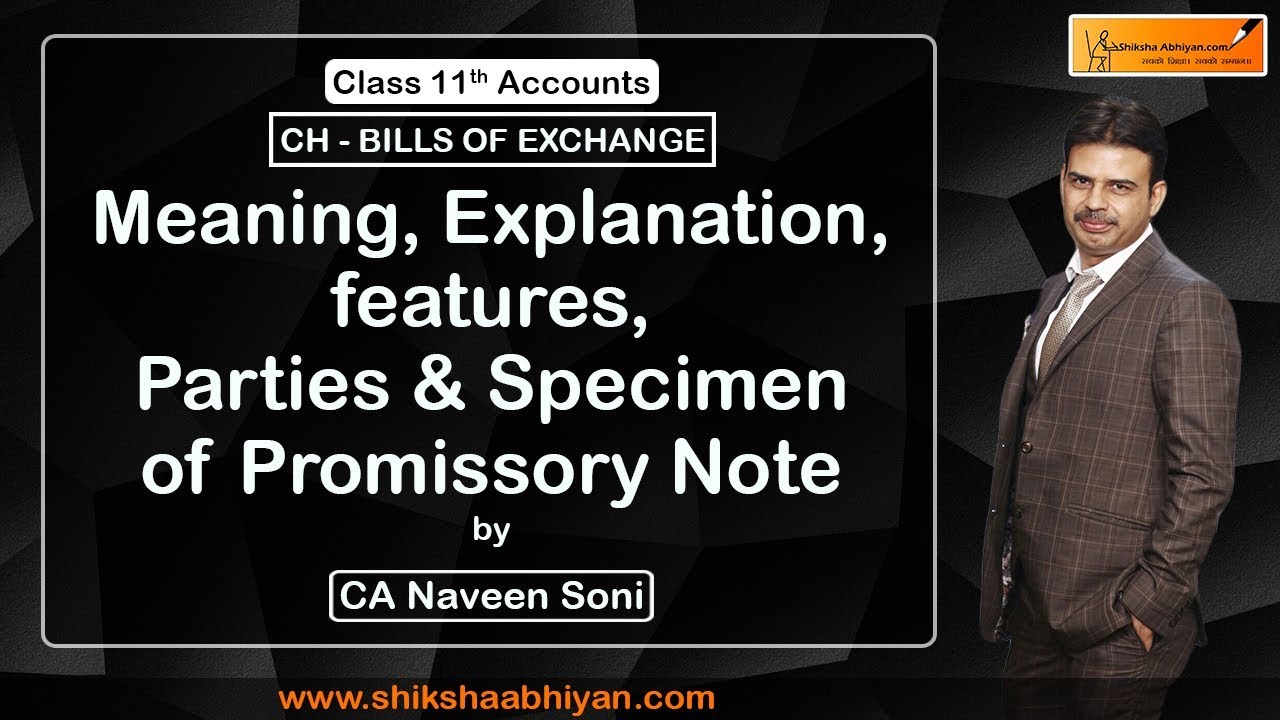 Meaning Explanation Features Parties Specimen Of Promissory Note Meaning explanation features parties specimen of promissory note