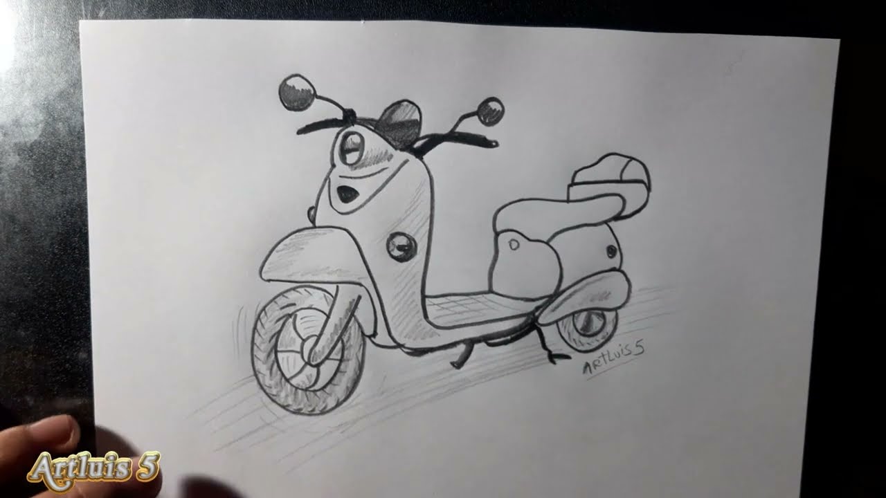 comment dessiner une moto