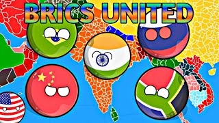 What If BRICS United 😱🇮🇳🇷🇺🇨🇳🇧🇷🇿🇦[Funny And Interesting]✨⚔️ [Part 1] #countryballs #worldprovinces 