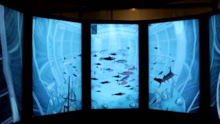 WebGL Aquarium Running on Google's Liquid Galaxy
