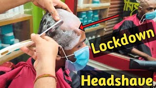 Headshave / How to Dandruff HeadShave in Hindi/ Dandruff Removal Headshave/Straight Razor Headshave