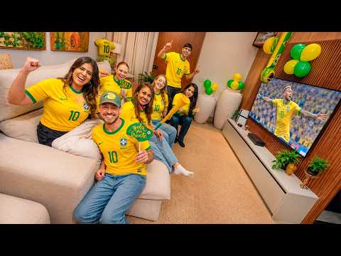 REUNI TODA A MINHA FAMÍLIA PARA ASSISTIR À COPA DO MUNDO!