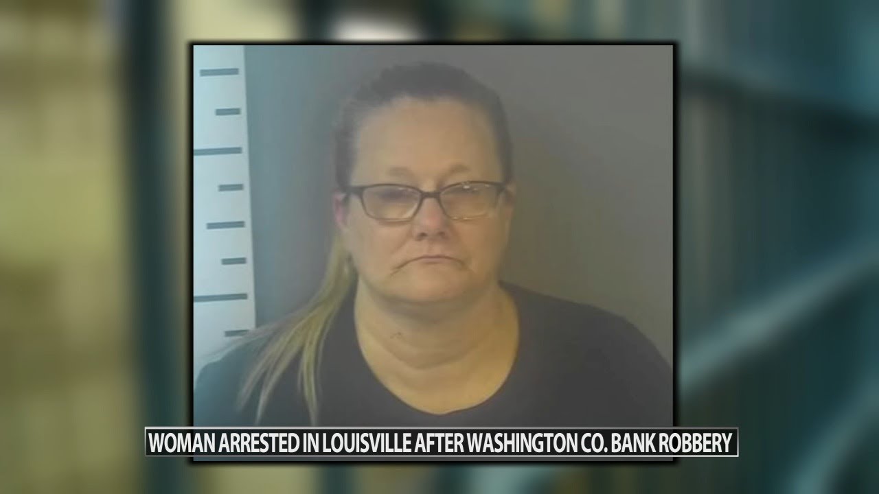 Woman arrested in Louisville after Washington County bank robbery - YouTube