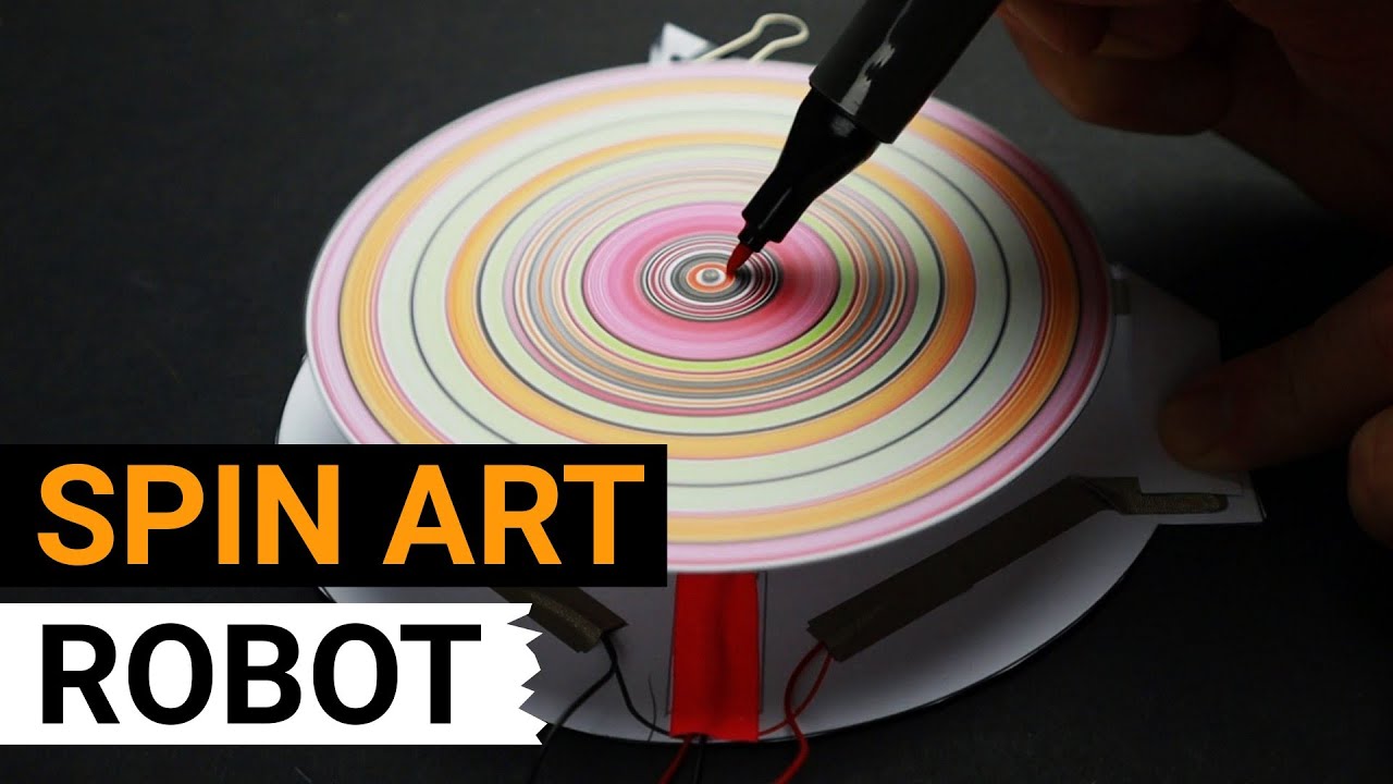 DIY Spin Art Robot for Kids — Volt, Paper, Scissors!
