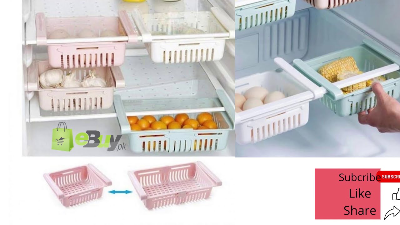 Adjustable Fridge Storage Basket Food Organizer at Best Price in Pakistan