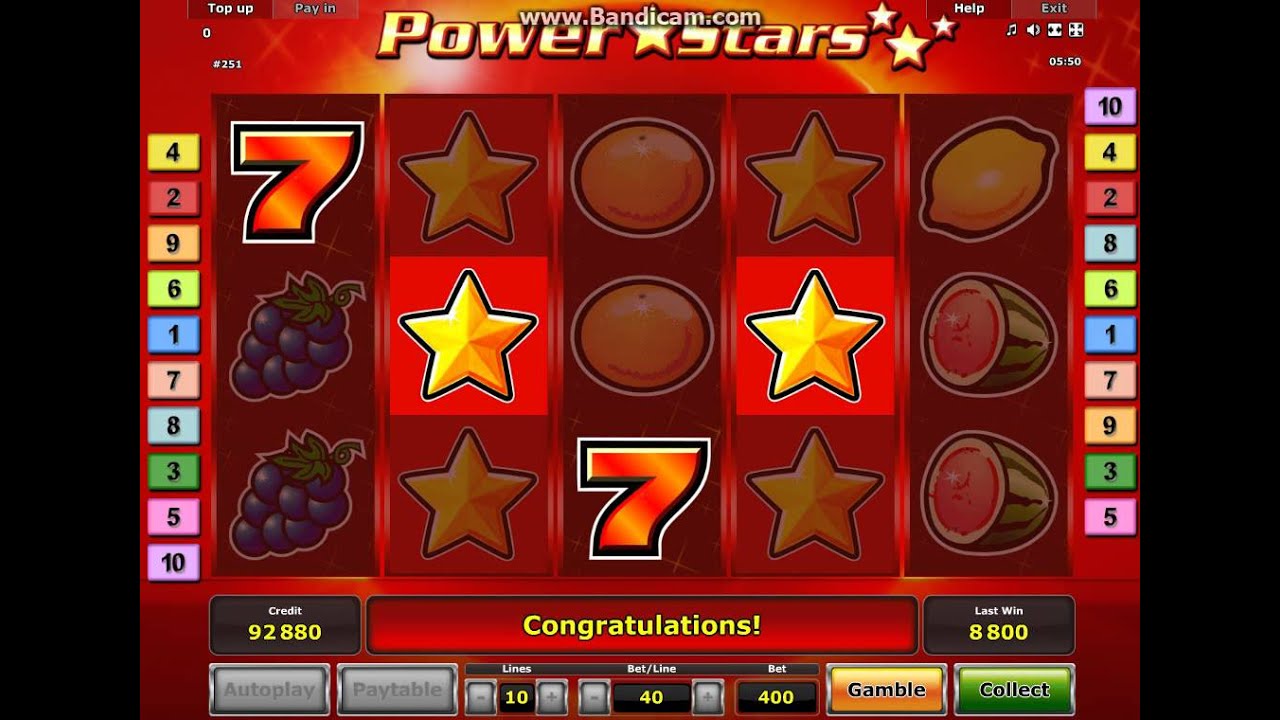 slot machines online highroller power stars