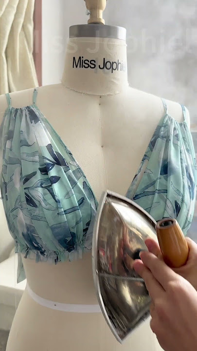 Making a plus size v neck floral print chiffon long dress #fashion #corset #dress #plussizedress