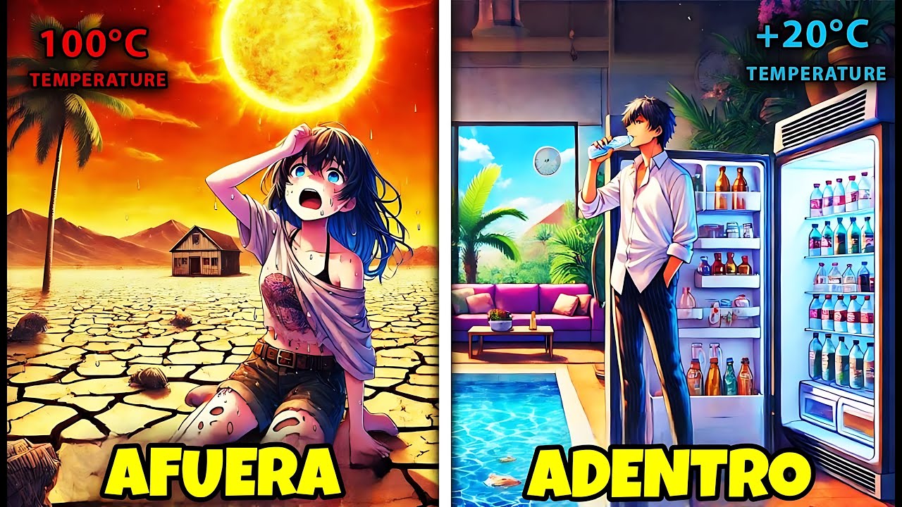 💥¡ÉL TIENE TODO LO NECESARIO PARA UNA VIDA CÓMODA MIENTRAS OTROS SUFREN EN EL CALOR INFERNAL!