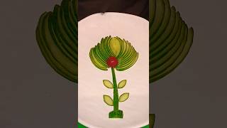 cucumber design art and craft video how to make cucumber carving design