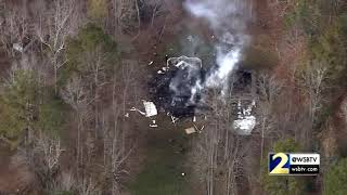 RAW VIDEO :House burns to ground after apparent explosion
