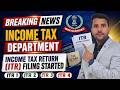 Breaking News Income Tax Department ITR Filing Started ITR 1 2 3 4 Income Tax Return 