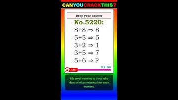 Math Quiz 🔴Can You Solve This ? #iqmath #mathchallenge