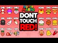 EVERY MARIO GAME: Don't Touch the Color Red Challenge!