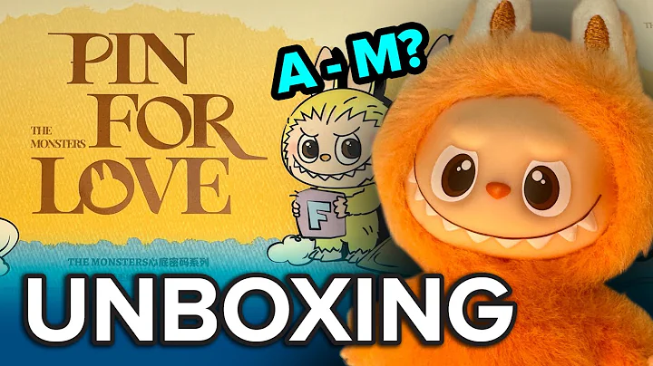 Unbox POP MART The Monsters PIN FOR LOVE Letter A-M Blind Box Complete Set of 14 Review Mini Labubu